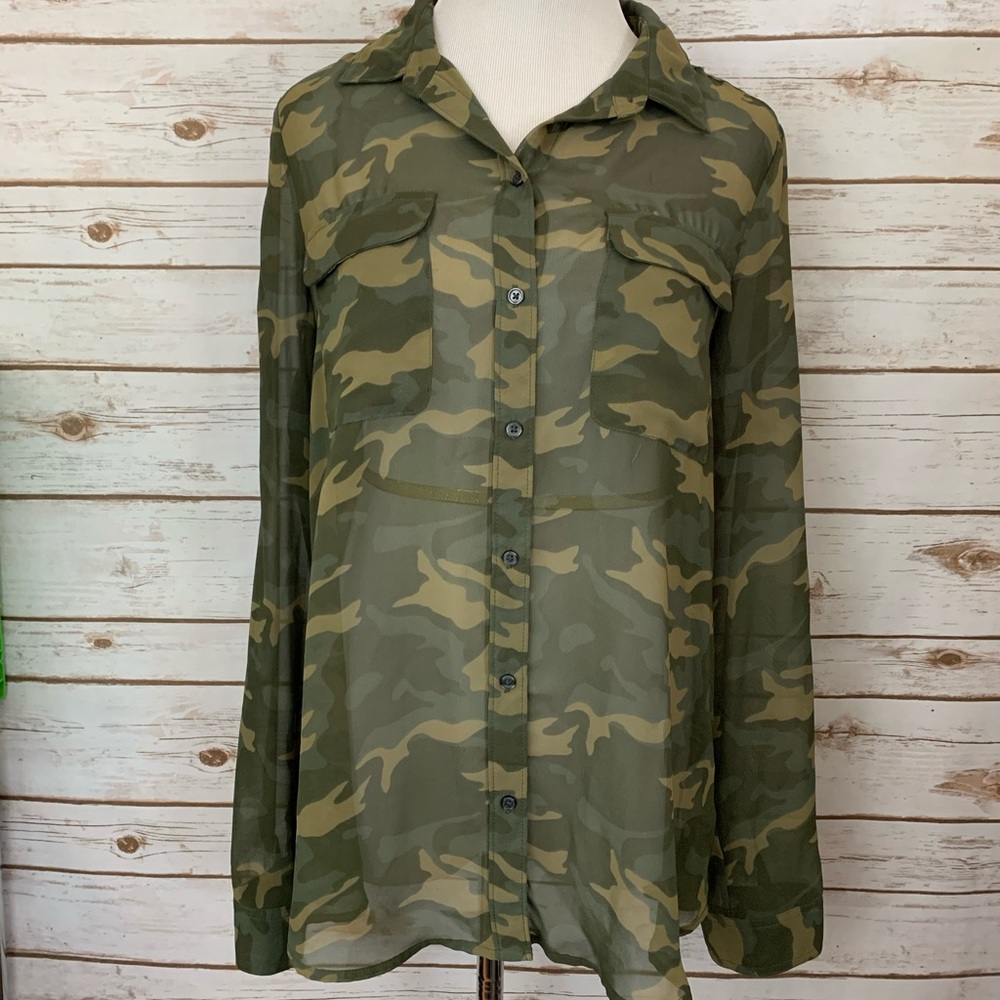 Sheer Camo Top